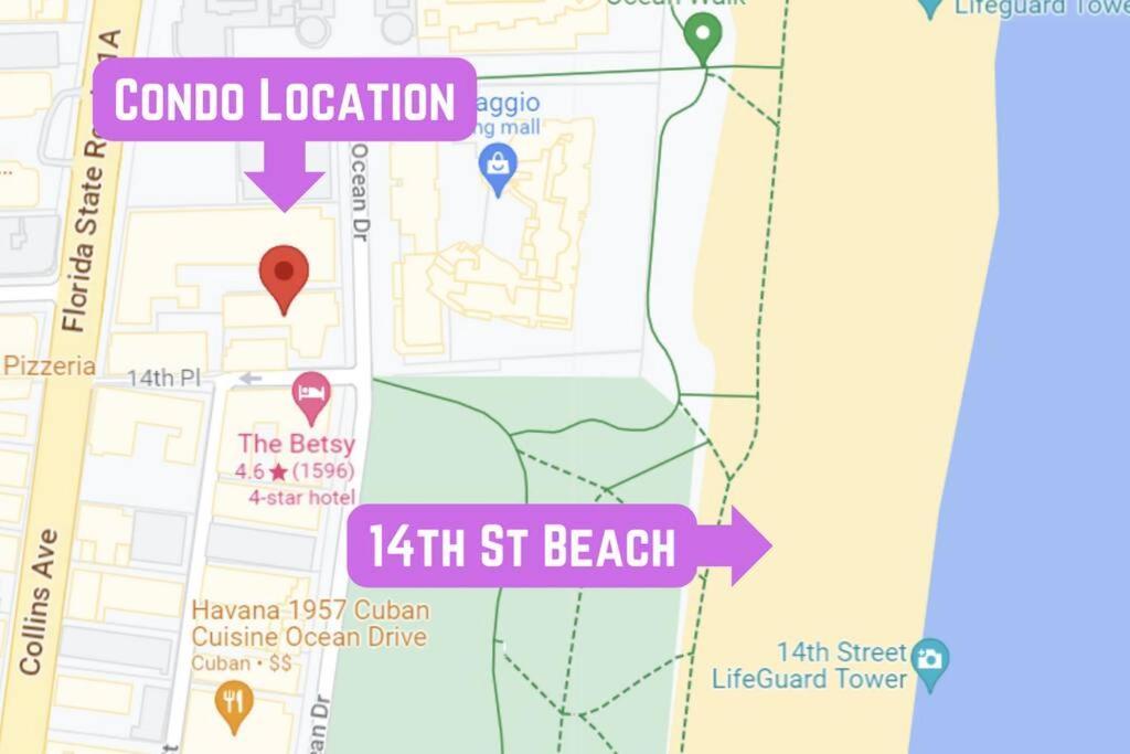 Apartment Escape 2 Beach, Ocean Dr Deco With 2 Queen Beds Miami Beach